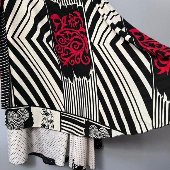 Silk Blend Wrap Skirt Made in India - Picture 2 of 2